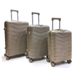 Set Valijas Flb Pp Khaki  20 24 28 183 4Ruedas